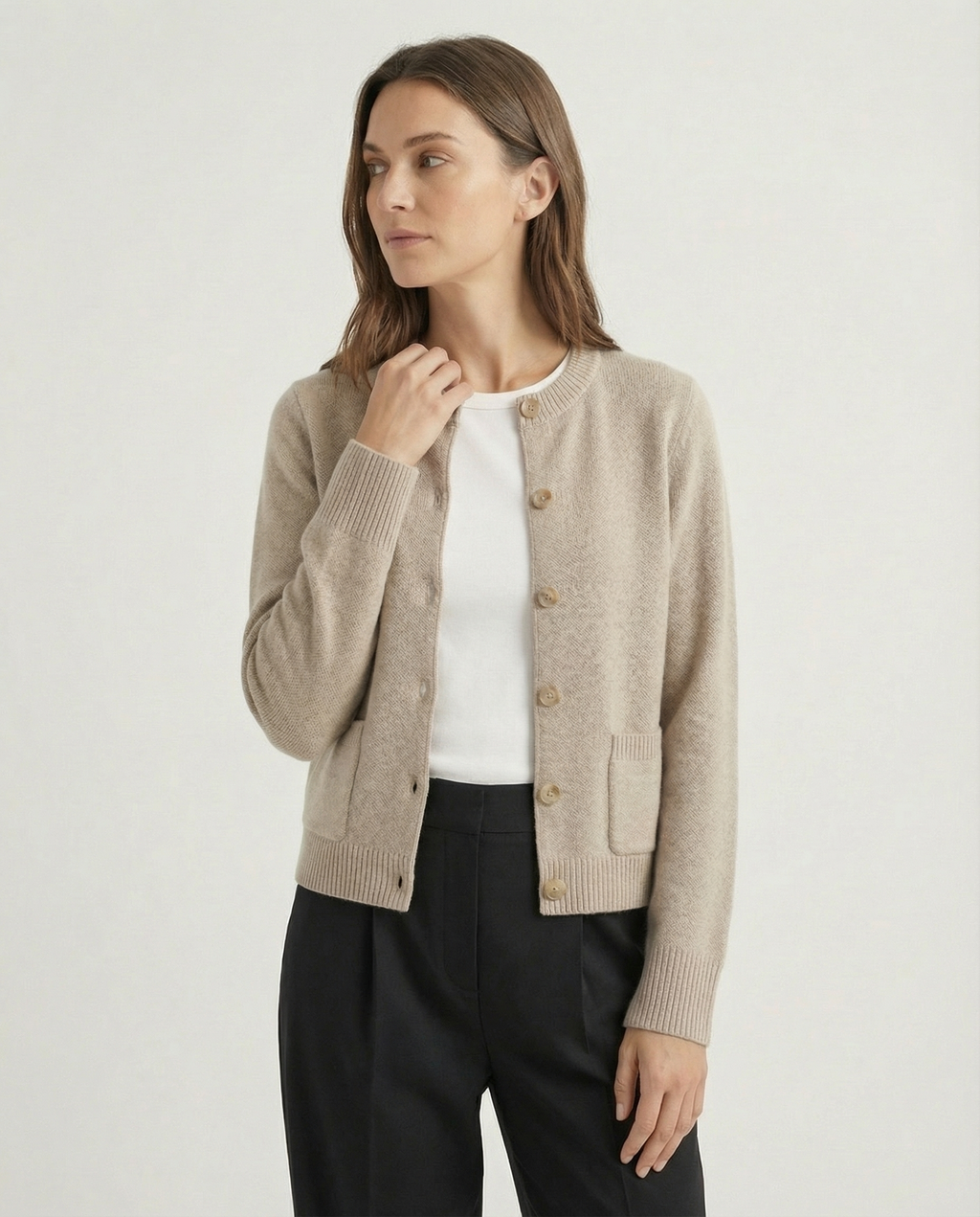 Harlow Wool Knit Cardi