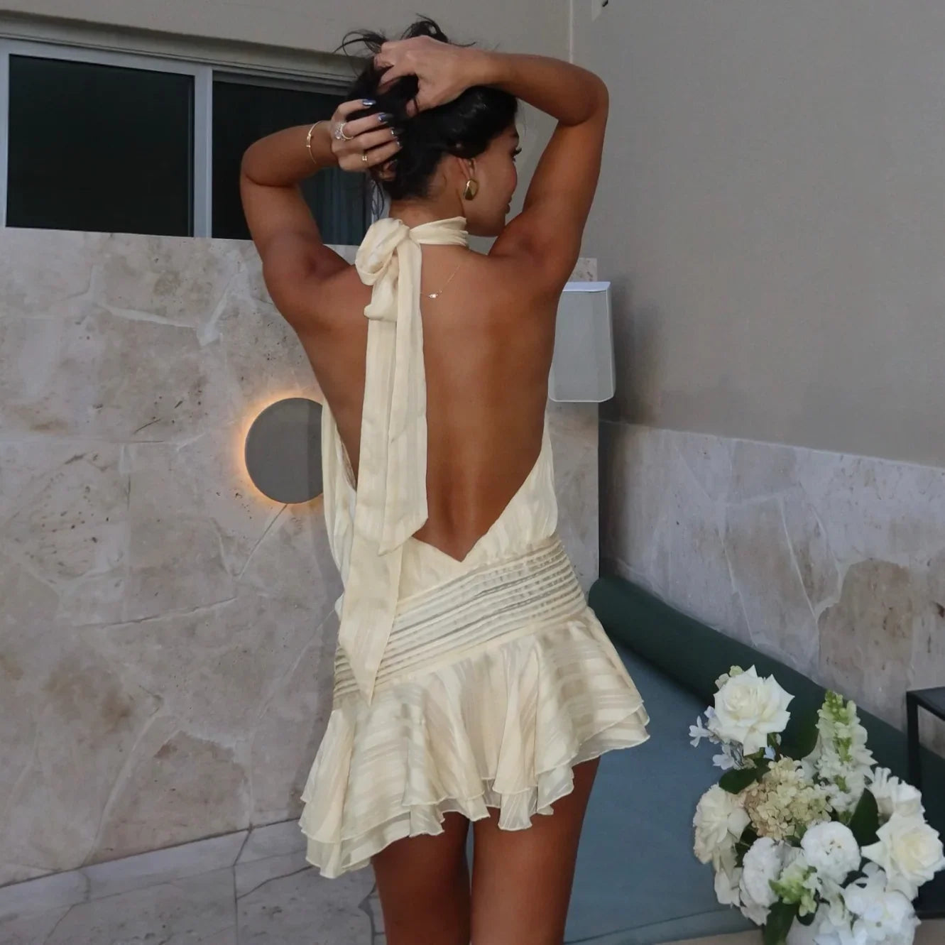 Fabienne Chiffon Mini Dress