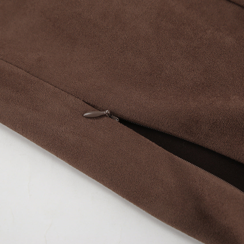 The Kiera Suede Skirt