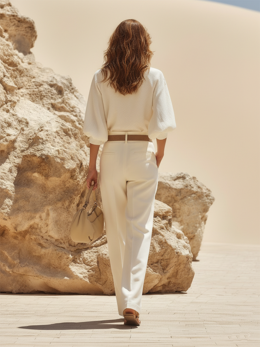 Paloma | V-Neck Long Sleeve Resort Trouser Set