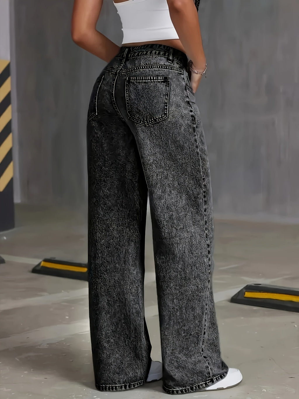 Korean Wide-Leg Jeans