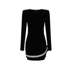 Feverish Kiss Diamond Snake Velvet Mini Dress