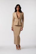 Gela Skirt Suit | Pinstripe