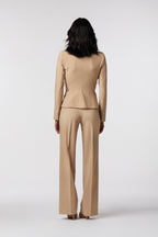 Gela Palazzo Suit | Pinstripe