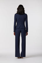 Gela Palazzo Suit | Pinstripe