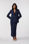 Gioia Skirt Suit | Pinstripe