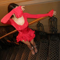 Good Girl Ruffled Red Mini Dress