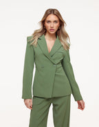 Groene Luxe Getailleerde - Blazer