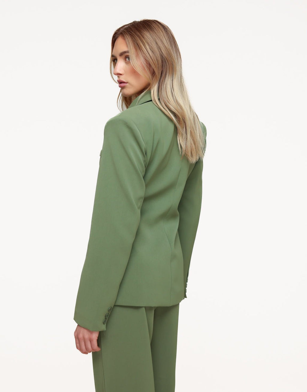Groene Luxe Getailleerde - Blazer