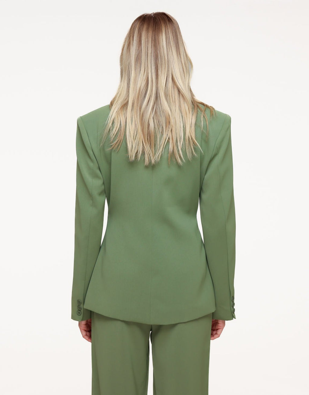 Groene Luxe Getailleerde - Blazer
