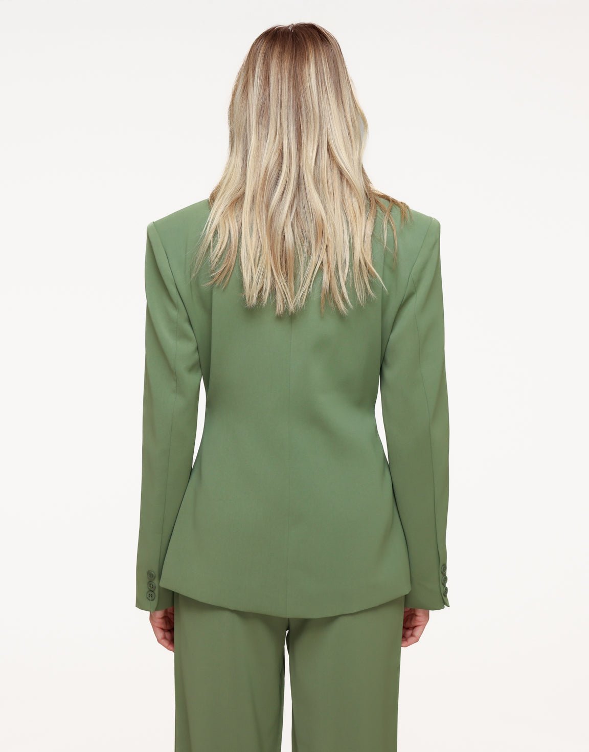Groene Luxe Getailleerde - Blazer