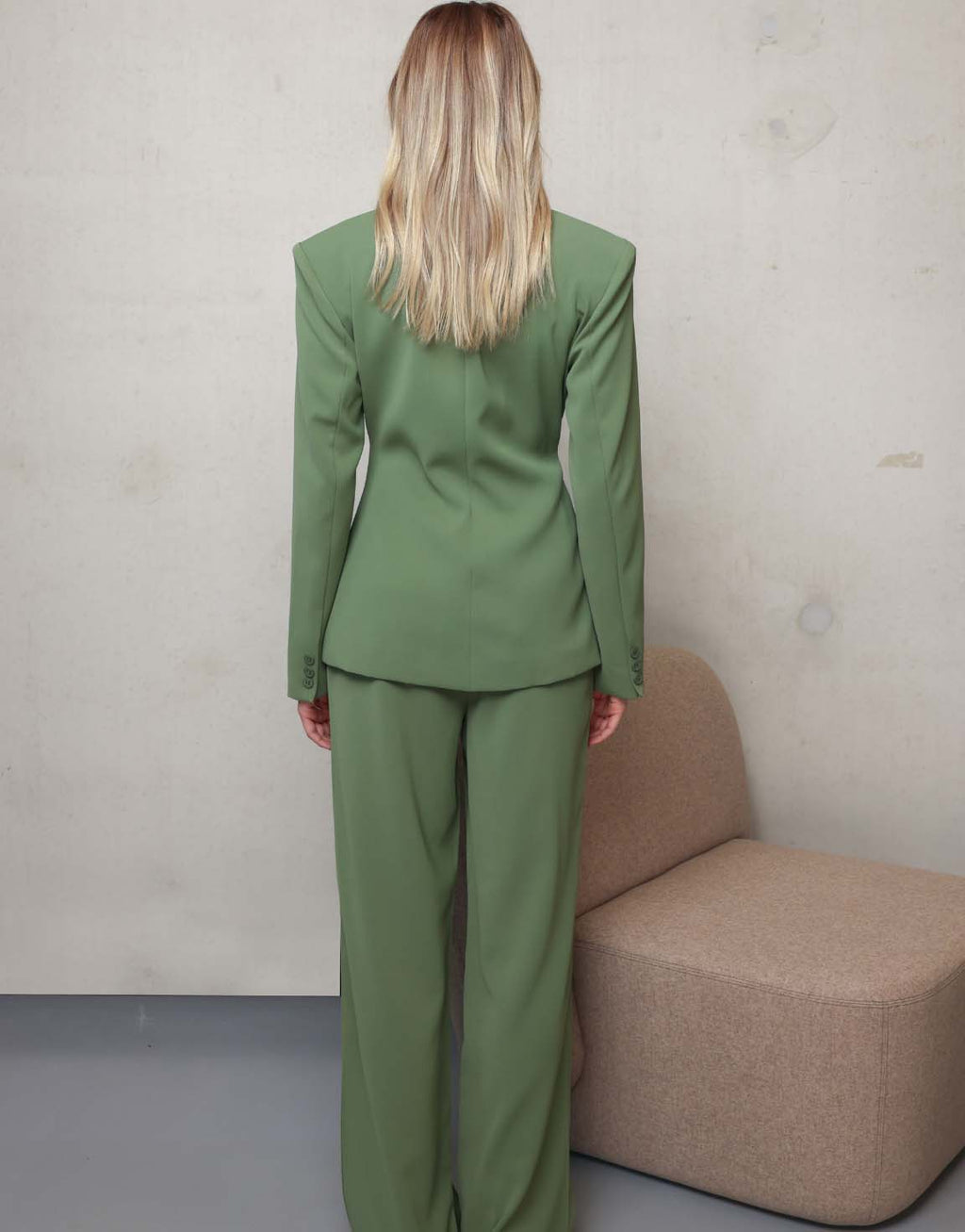 Groene Luxe Rechte - Pantalon