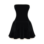 Highway To Heaven Vintage Velvet Mini Dress