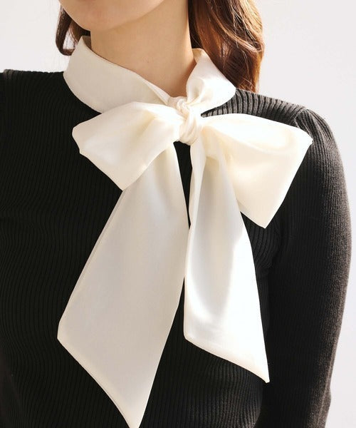 Knit Cardigan With Ribbon