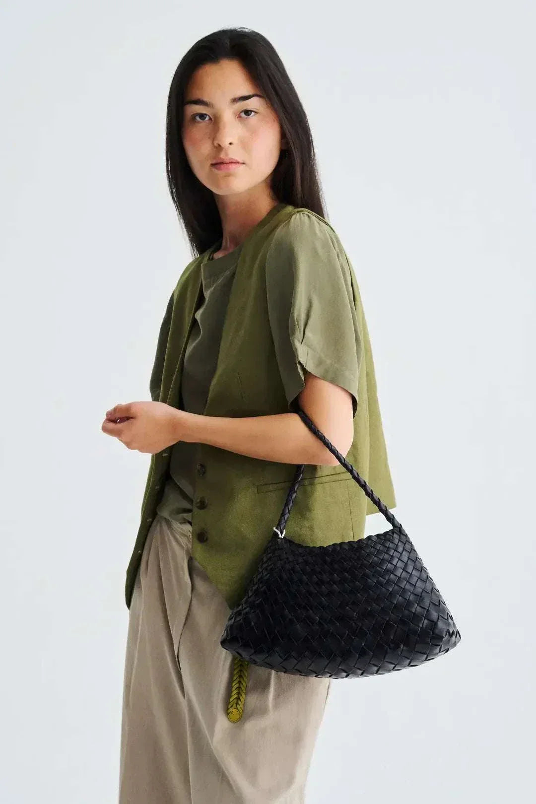 Rosanna Woven Shoulder Bag