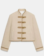 Buttoned Jacket "Napoleone" Beige