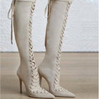 OCTAVIA Lace Stiletto Heels