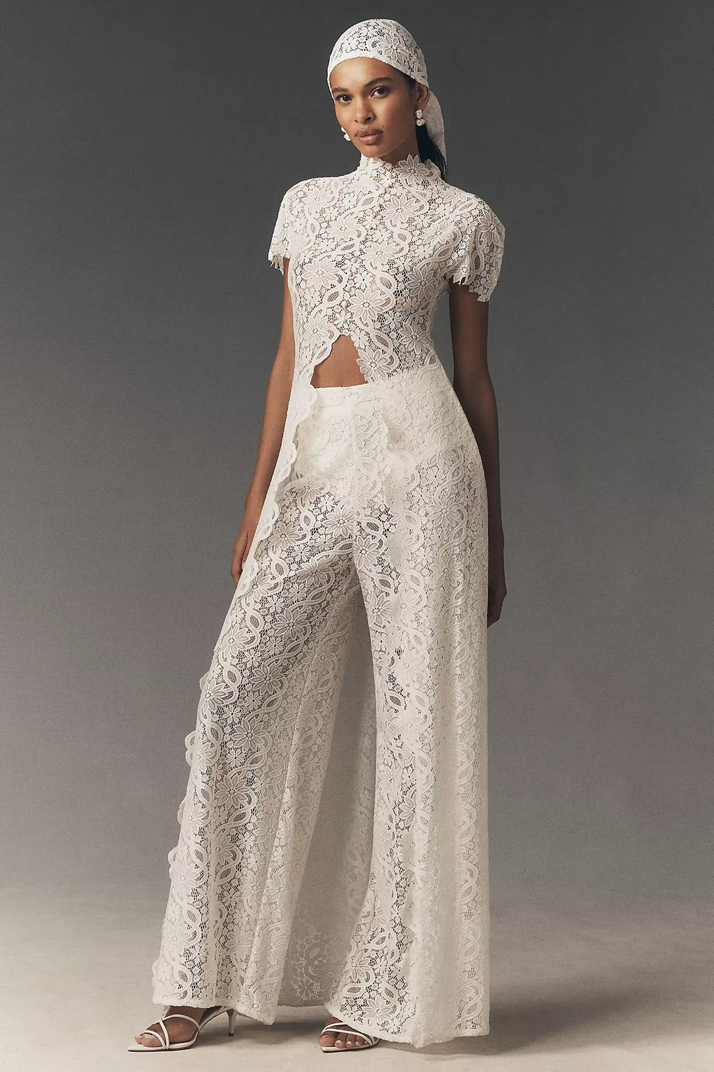 Elegance Avant-garde Floral Lace Set