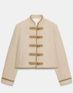 Buttoned Jacket "Napoleone" Beige