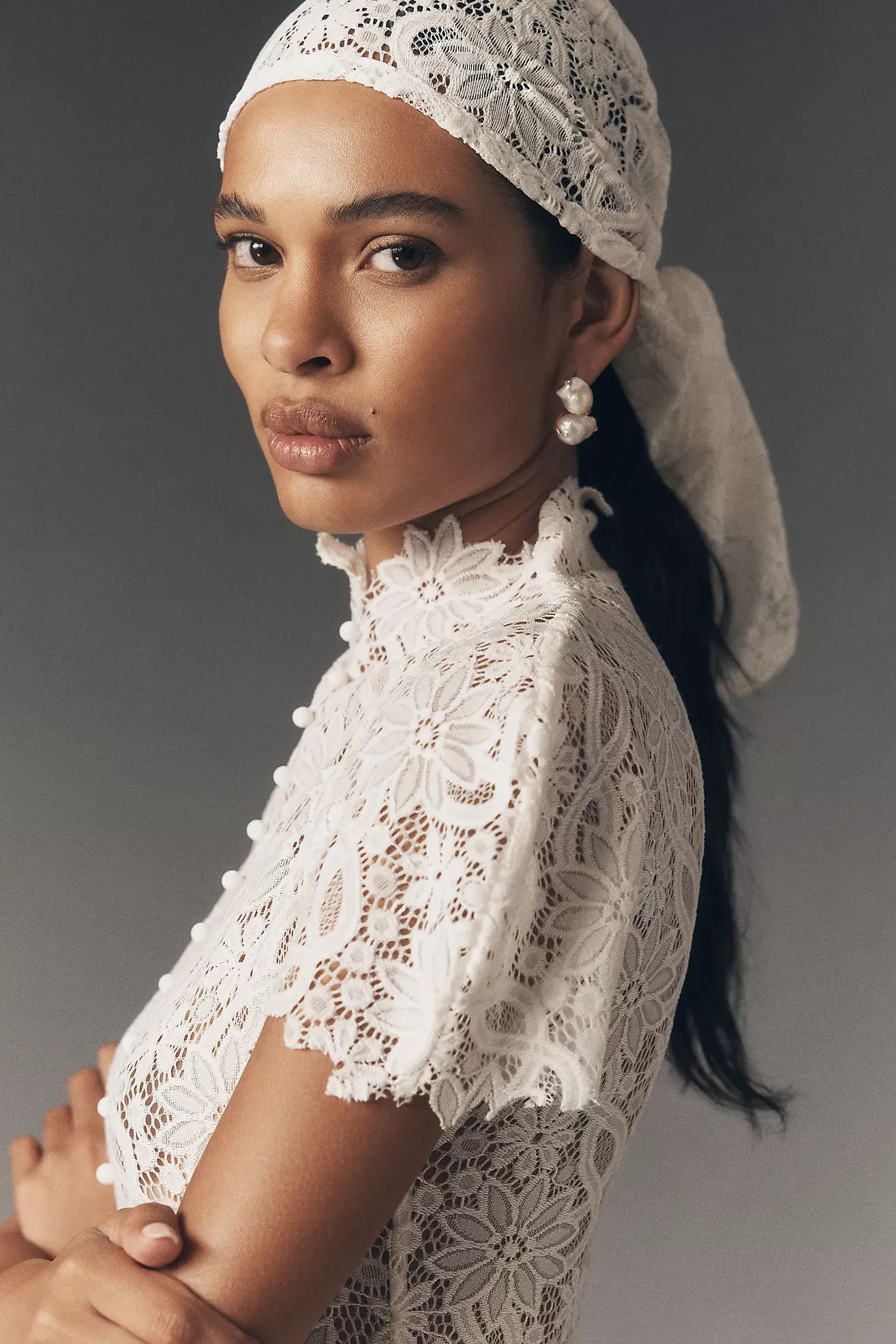 Elegance Avant-garde Floral Lace Set