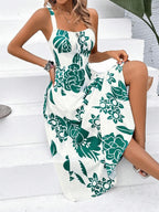 Floral Whispers Floral Print Spaghetti Strap Dress