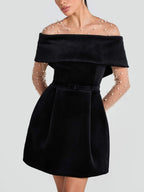 Elegant Off-The-Shoulder Mini Dress