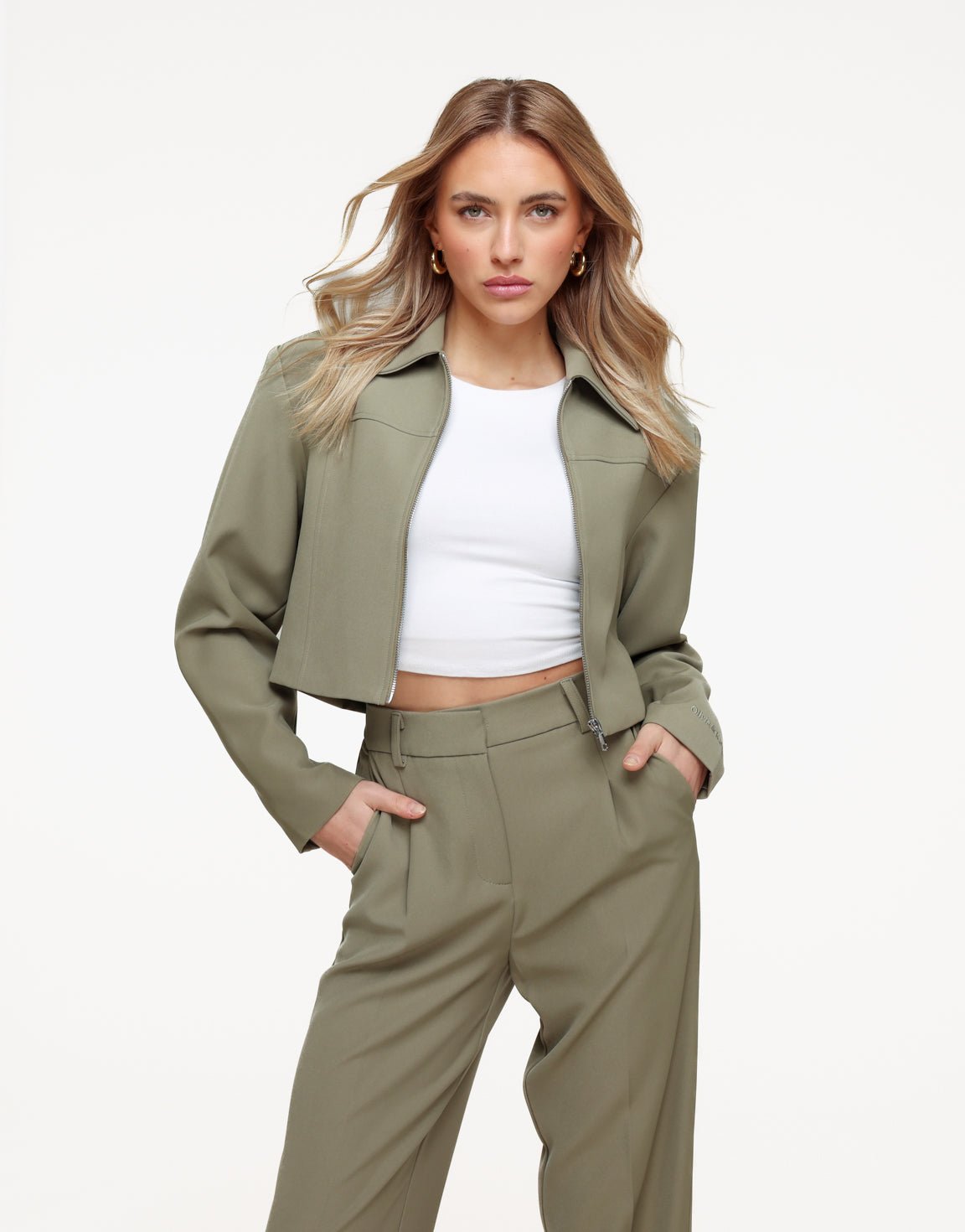 Khaki Studio Rits - Jasje