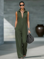 Loose-fitting sleeveless stylish Jumpsuit