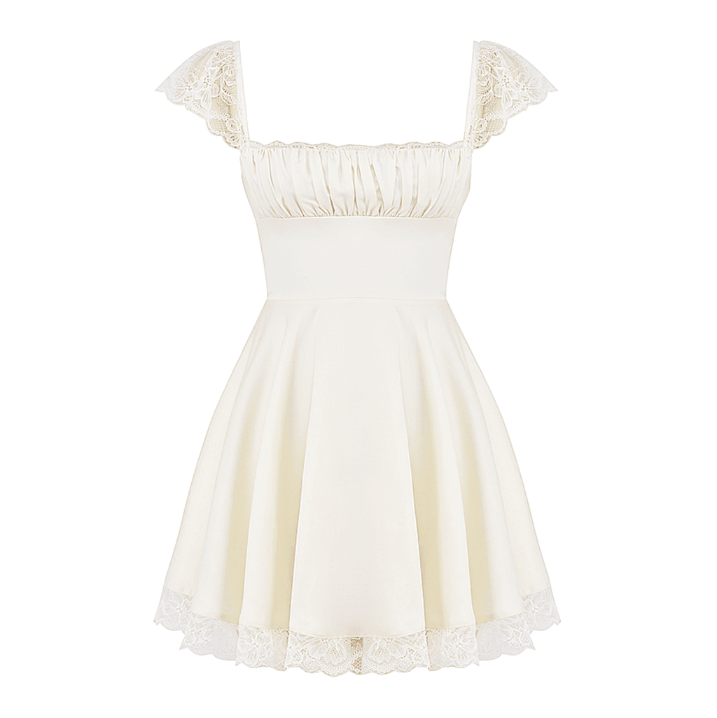 Lace n Grace Vintage White Mini Dress