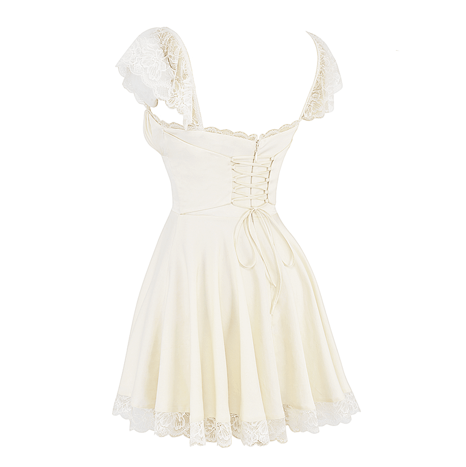 Lace n Grace Vintage White Mini Dress