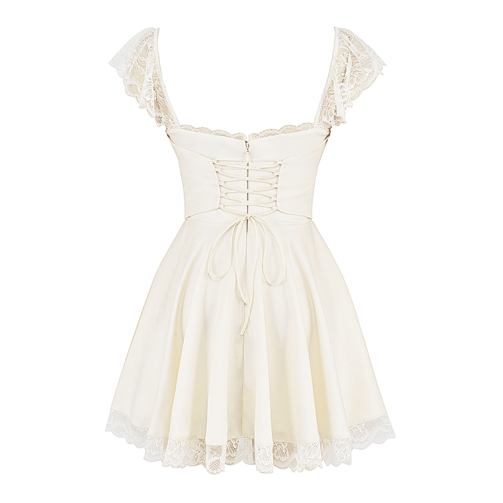 Lace n Grace Vintage White Mini Dress