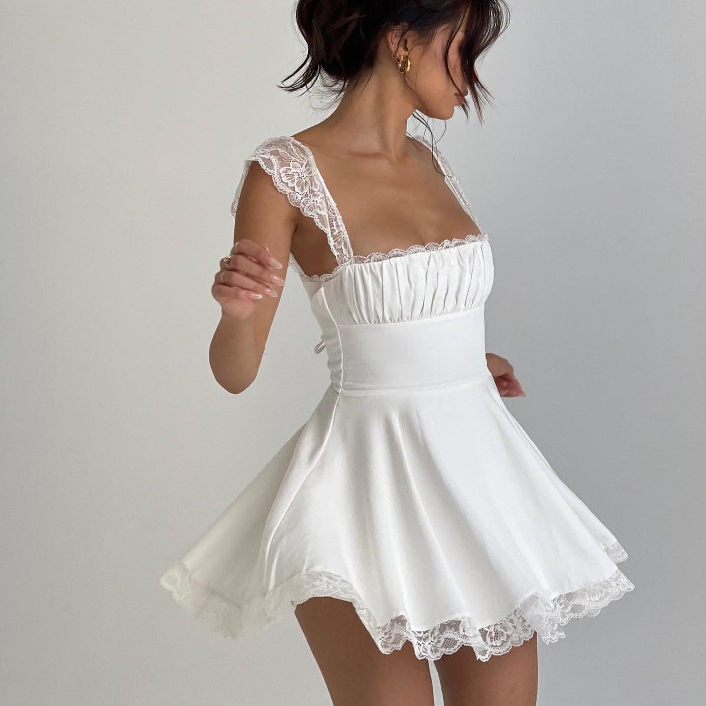 Lace n Grace Vintage White Mini Dress