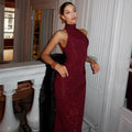 Love Burst Shimmering Maxi Dress