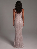 Lovely Lace Backless White Maxi Dress