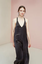 Black Sakura Maxi Dress