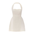 Celestia Structured Mini Dress | White