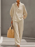 Nadia | Batwing Top Wide Leg Pants Set