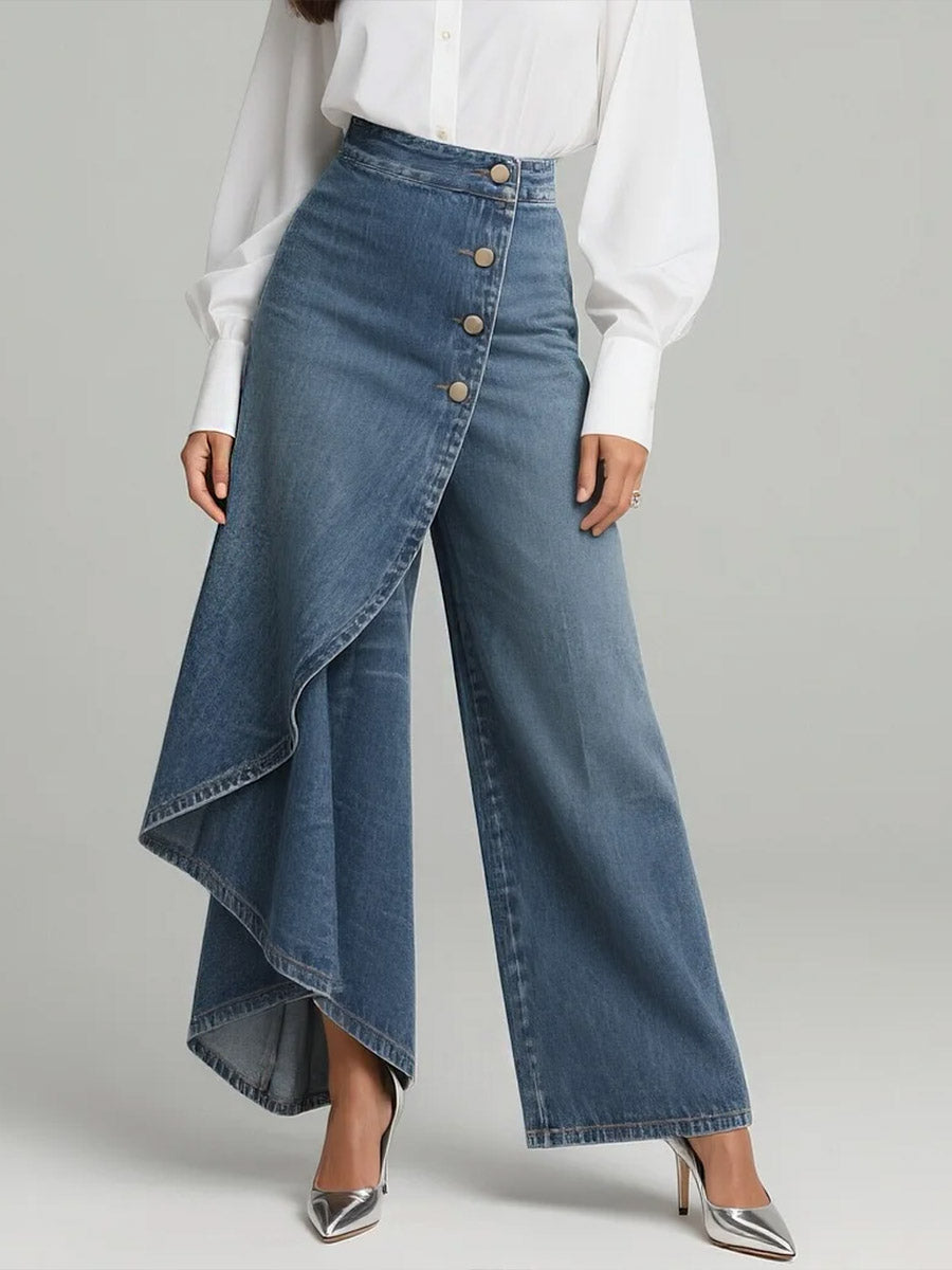 Wide-leg Jeans Stylish Design