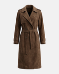 Emery Faux Suede Trench Coat
