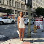 Pretty Perfect Frill Tank White Mini Dress