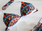 Boho print swimsuit from 64b136-1e featuring a stylish, colorful swimwear design with adjustable straps and a flattering fit.