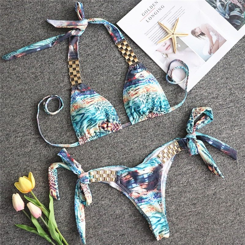 Triangle Boho Glamour Bikini's