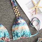 Triangle Boho Glamour Bikini from 64b136-1e swimwear collection, featuring a stylish triangle top and matching bottoms.