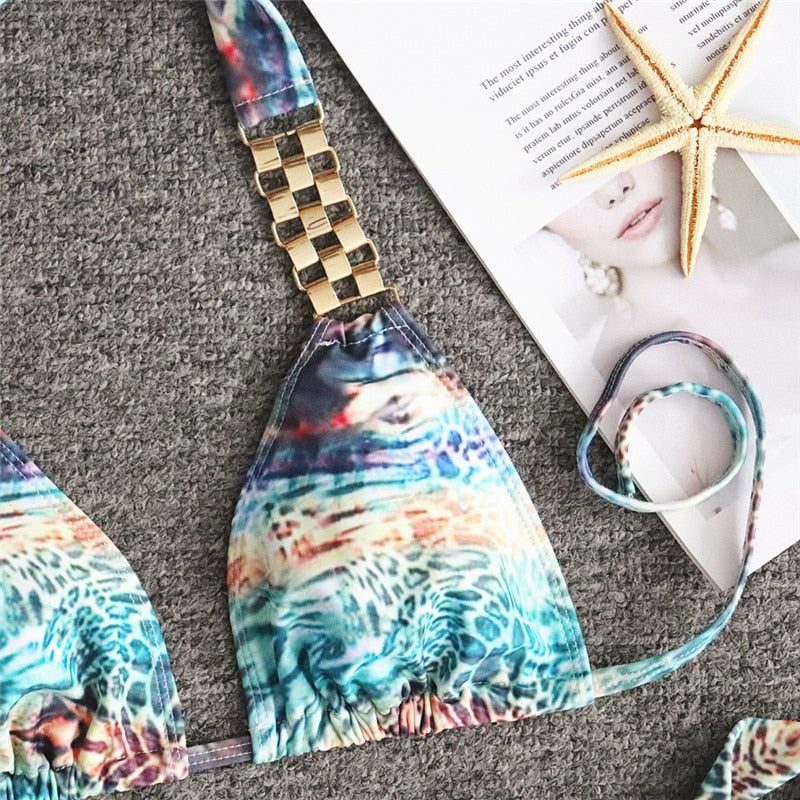 Triangle Boho Glamour Bikini's