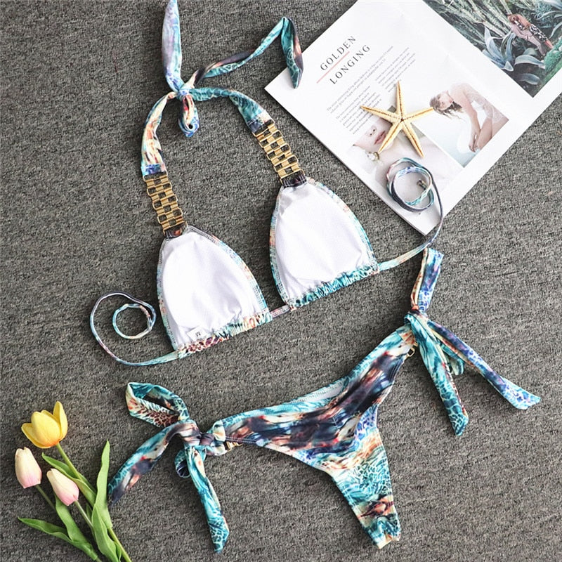 Triangle Boho Glamour Bikini's