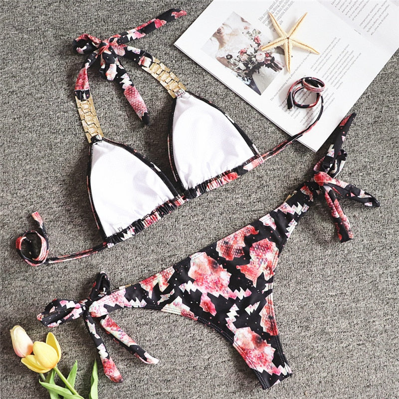 Triangle Boho Glamour Bikini's