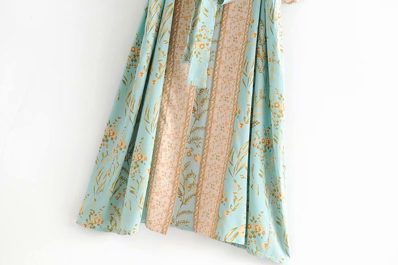 Boho Chic Turquoise Kimono