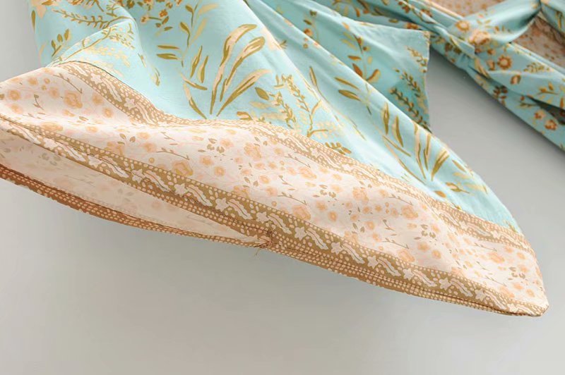 Boho Chic Turquoise Kimono
