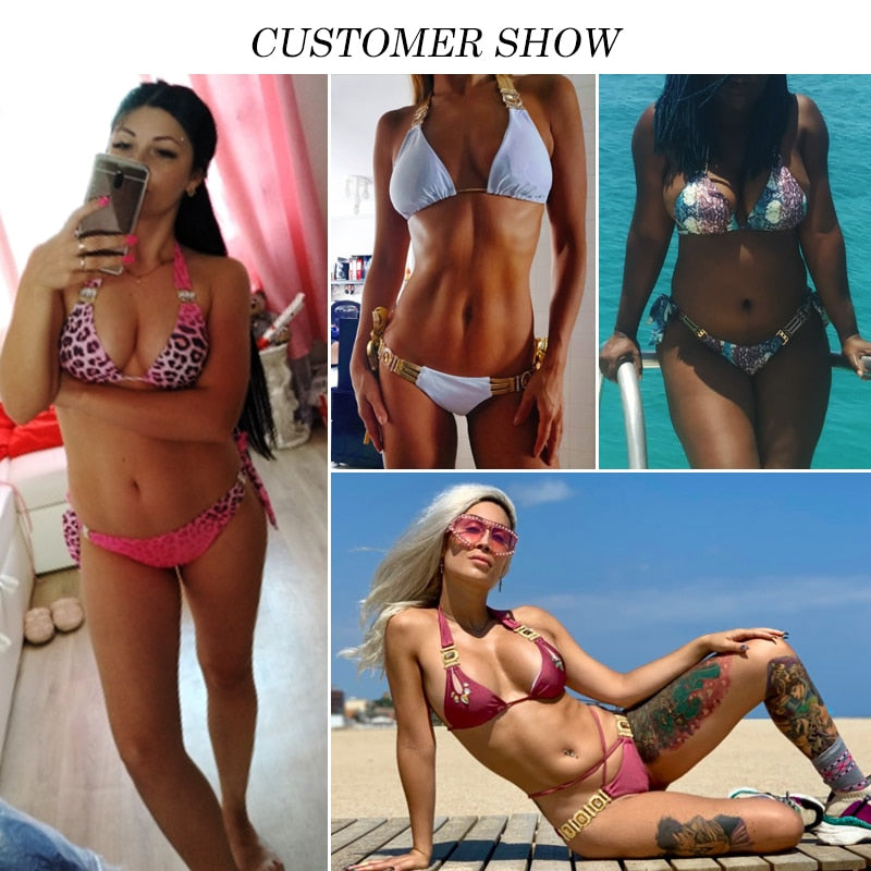 Triangle Boho Glamour Bikini's