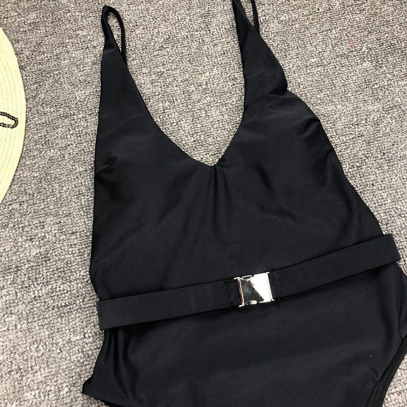 High cut one piece Swimsuit